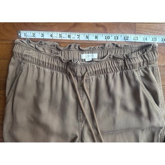 LOFT Medium Emory Taper Pants Drawstring NWOT 100% Lyocell - Picture 4 of 12